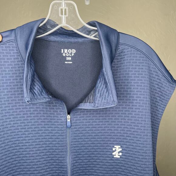 Izod Golf sleeveless zip up sweater mens size 2XB - Picture 4 of 5